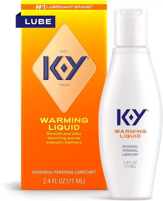K-Y Warming Liquid Personal Lubricant, Sensorial Lube for Sex, 2.5 FL OZ