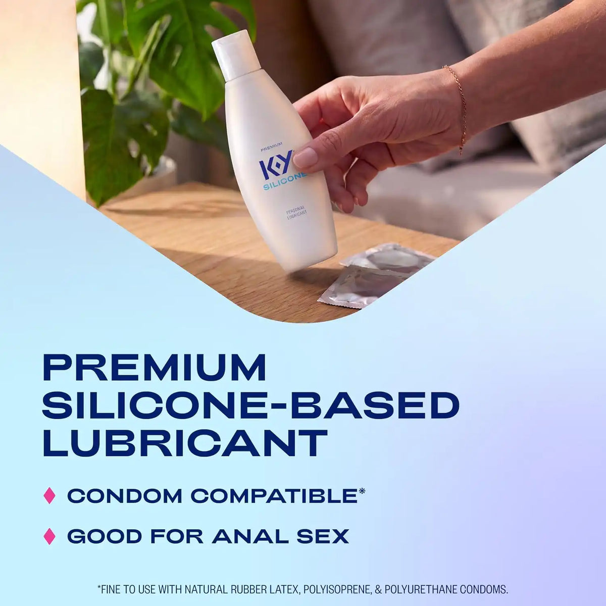K-Y Silicone Lube for Sex, Premium Personal Lubricant, 4.5 FL OZ