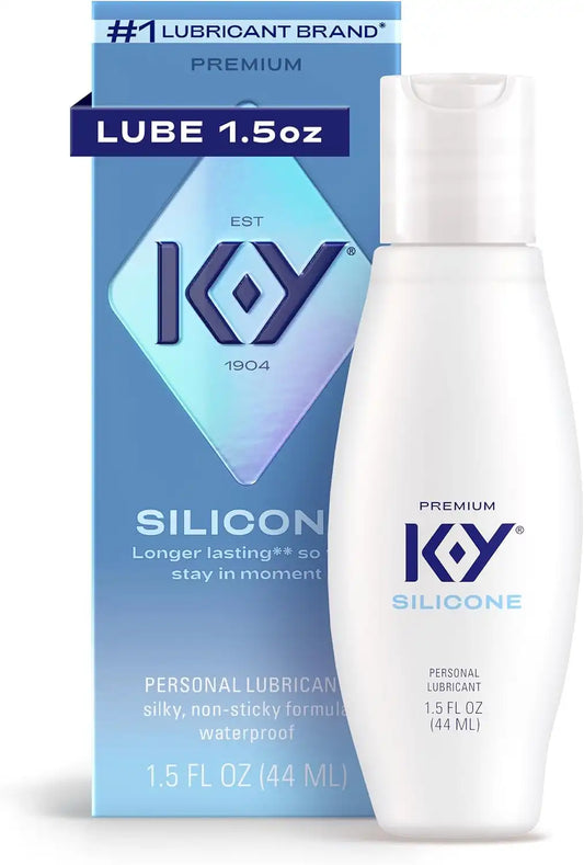 K-Y Silicone Lube for Sex, Premium Personal Lubricant, 1.5 FL OZ