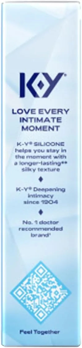 K-Y True Feel Long Lasting Silky Silicone-Based - 1.5 fl oz (2 Pack)