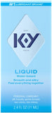 K-Y Liquid Lube, Water-Based Personal Lubricant for Men, Women & Couples, Safe for Anal Use, Safe to Use with Latex Condoms, Body-Friendly Formula, 2.4 FL OZ