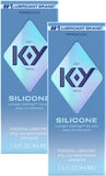 K-Y True Feel Long Lasting Silky Silicone-Based - 1.5 fl oz (2 Pack)