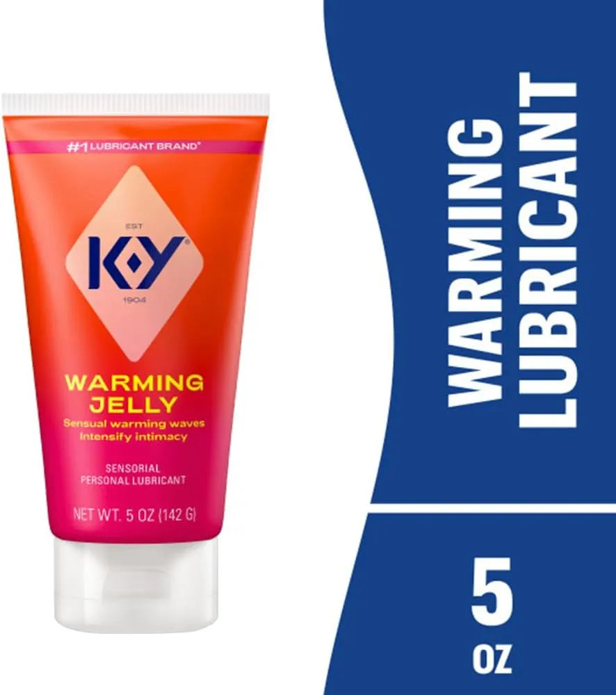 K-Y Warming Jelly Glycerin Based Formula 5 Fl Oz. Sensorial Personal Lubricant for Men, Women and Couples & Safe to Use with Latex Condoms (3-Pack)
