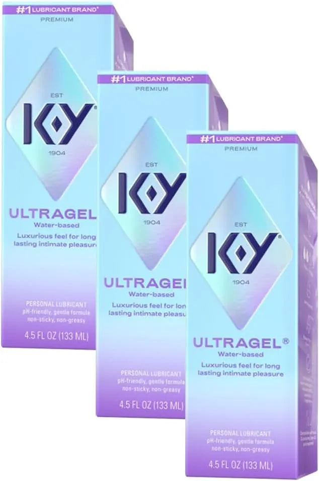 K-Y Ultragel Premium Water-Based Body Friendly Formula - 4.5 fl oz (3 Pack)
