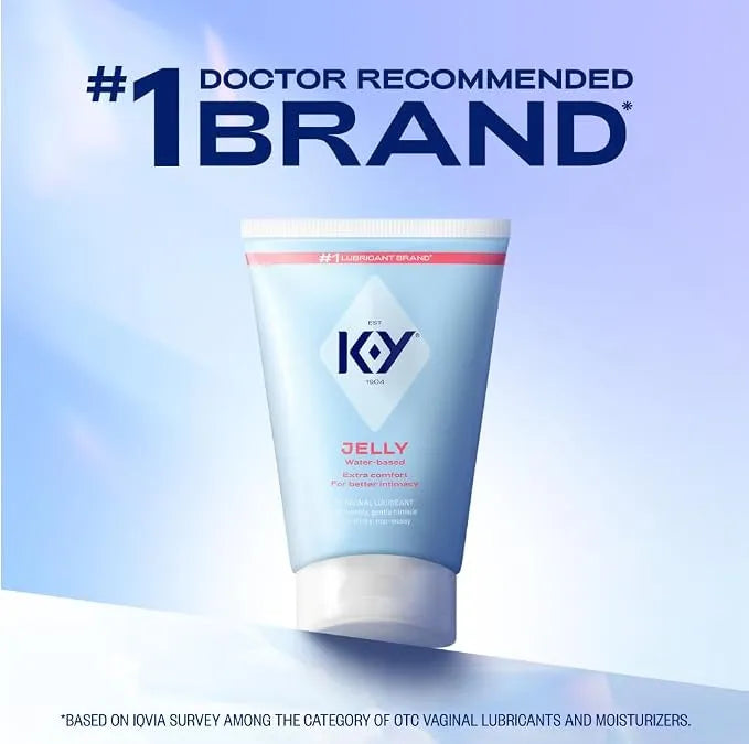 K-Y Jelly Personal Lubricant, Water Based Lube for Sex, 4 FL OZ