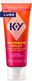 K-Y Warming Jelly Personal Lubricant (2.5 oz), Premium Non-Greasy Warming Lube For Women, Men & Couples (Package May Vary)