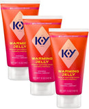 K-Y Warming Jelly Glycerin Based Formula 5 Fl Oz. Sensorial Personal Lubricant for Men, Women and Couples & Safe to Use with Latex Condoms (3-Pack)