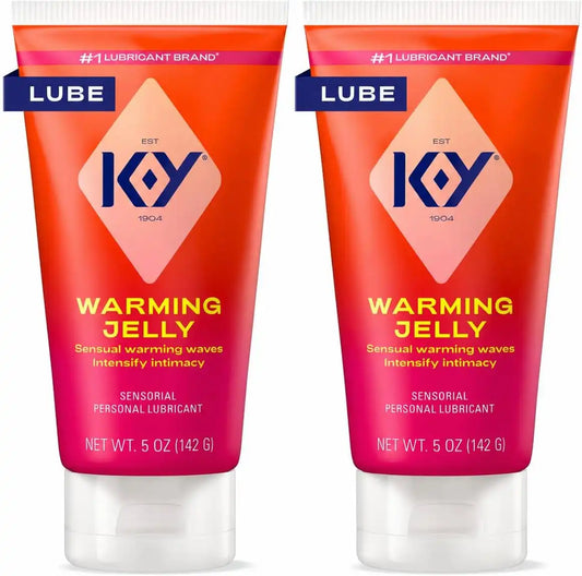 K-Y Warming Jelly Lube, Sensorial Personal Lubricant, Glycol Based Formula, 5 fl oz (2-Pack)