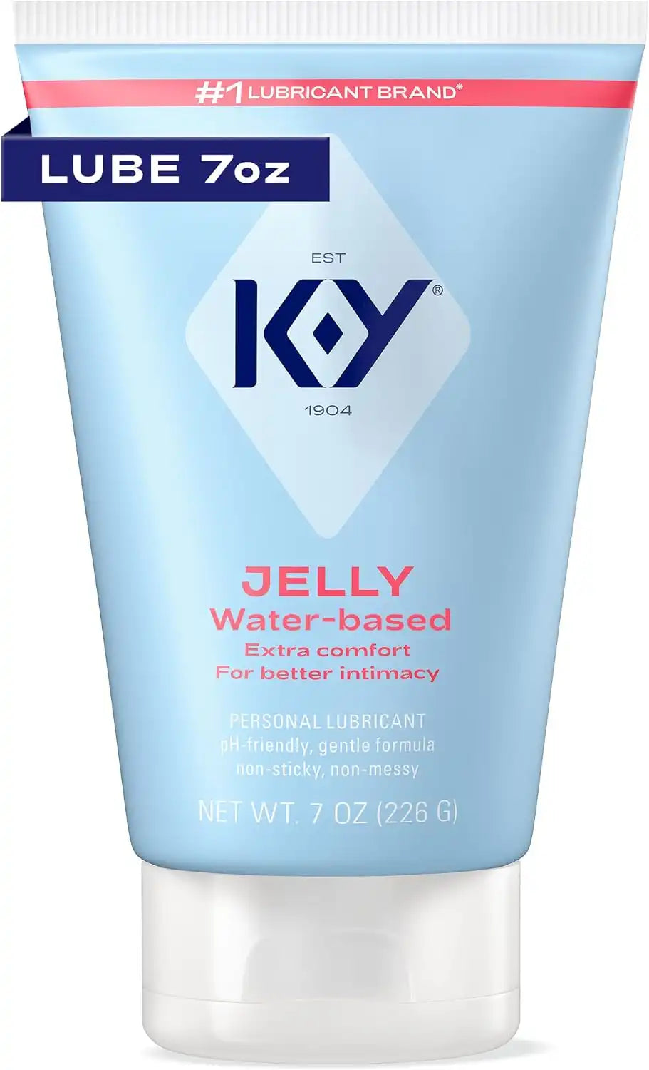 K-Y Jelly Personal Lubricant, Water Based Lube for Sex, 7 FL OZ