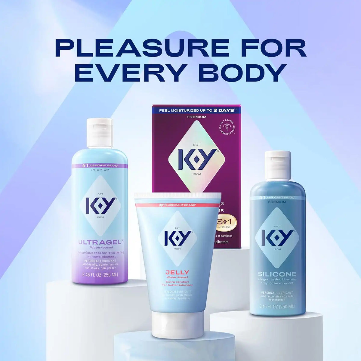 K-Y Jelly Personal Lubricant, Water-Based Formula | Body-Friendly | Safe with Latex Condoms | Safe for Anal Sex | Pack of 2