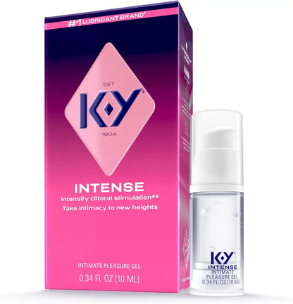 K-Y Intense Female Pleasure Gel, Arousal Stimulant for Women, .34 FL OZ