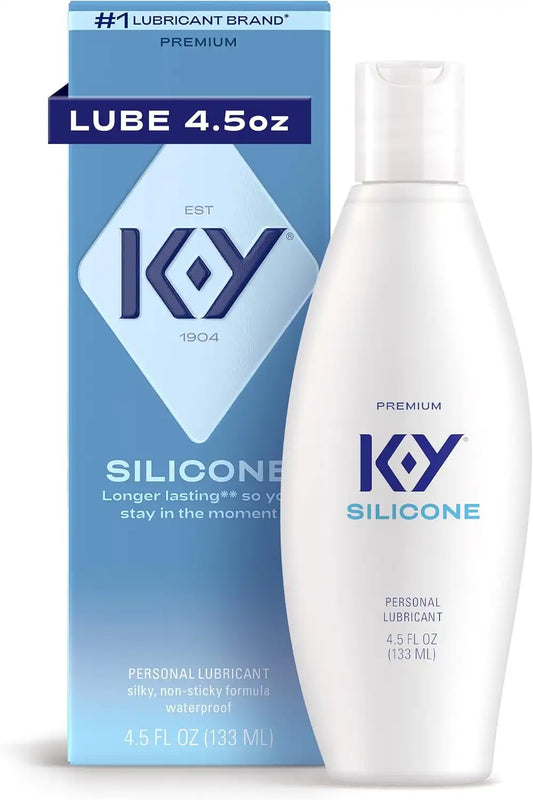 K-Y Silicone Lube for Sex, Premium Personal Lubricant, 4.5 FL OZ