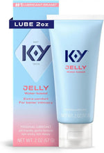 K-Y Jelly Personal Lubricant, Water Based Lube for Sex, 2 FL OZ