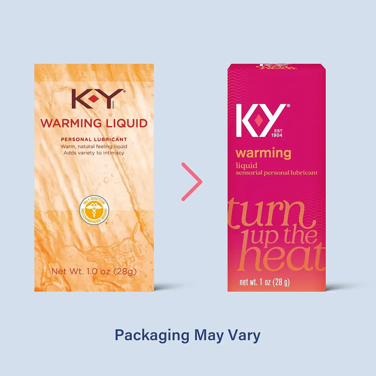 K-Y Warming Liquid Lube, Sensorial Personal Lubricant, Glycerin Based Formula, Safe to Use with Latex Condoms, for Men, Women and Couples, 1 FL OZ