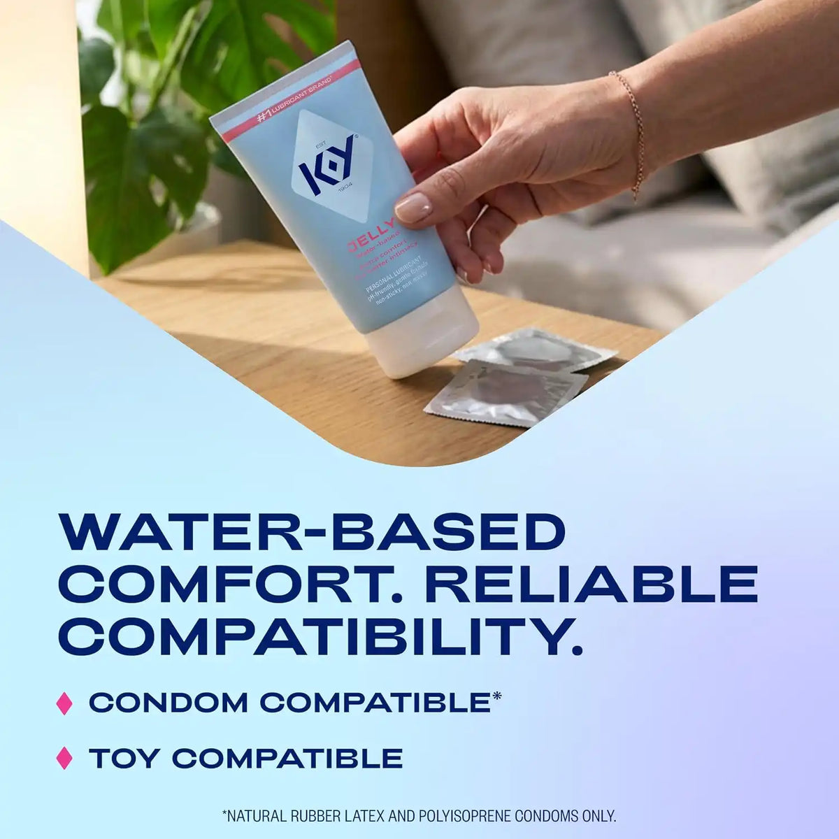 K-Y Jelly Personal Lubricant, Water Based Lube for Sex, 7 FL OZ