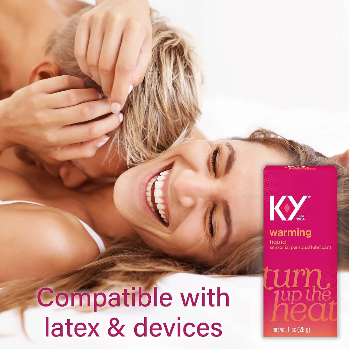 K-Y Warming Liquid Lube, Sensorial Personal Lubricant, Glycerin Based Formula, Safe to Use with Latex Condoms, for Men, Women and Couples, 1 FL OZ